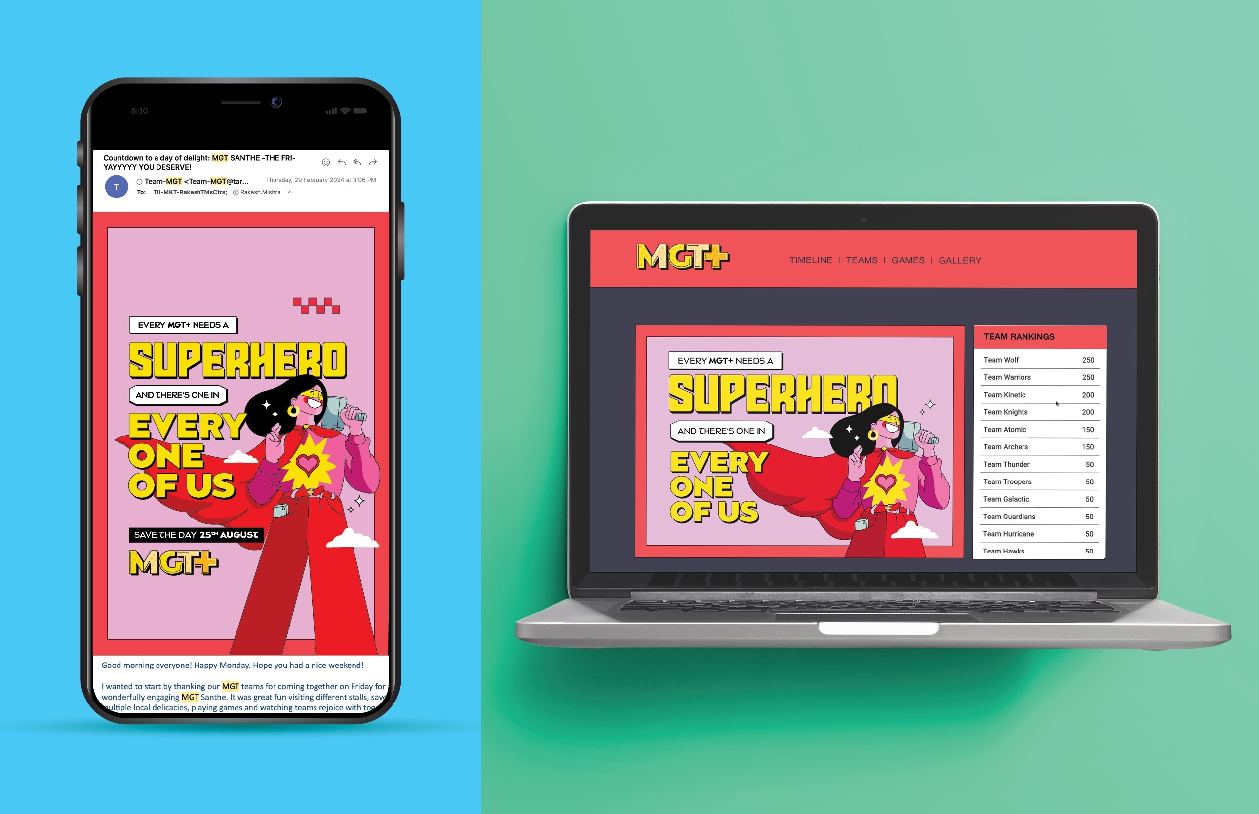MGT+ Launch Emailer + Website MGT+ Launch Emailer + Website